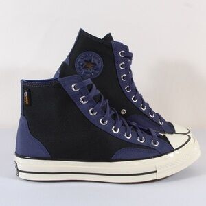 Converse Chuck 70 Black & Blue Water Resistant Unisex High Top Sneaker NWT